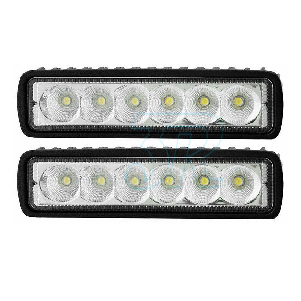 12V 18W 6Inch LED Work Light Bar Flood Spot Lights Driving Lamp SUV - view 1