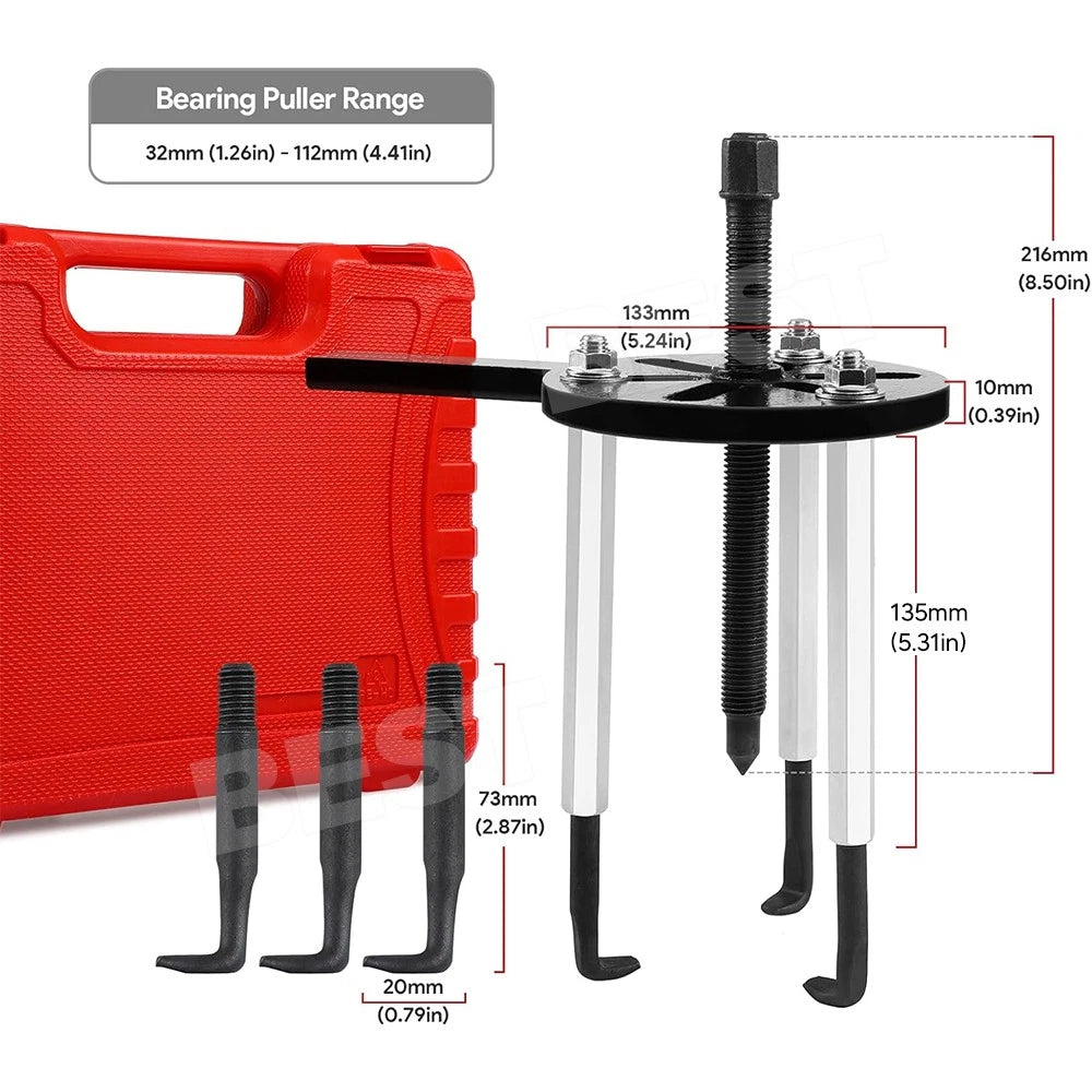 Bearing Disassembly Puller Inner Hole Puller Removal Tool Three Jaw Puller Kits - view 7