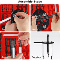 Bearing Disassembly Puller Inner Hole Puller Removal Tool Three Jaw Puller Kits - view 8