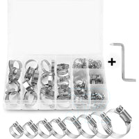Stainless Steel Hose Clamps Clips Range Worm Gear Pipe Clamp Kit - view 9