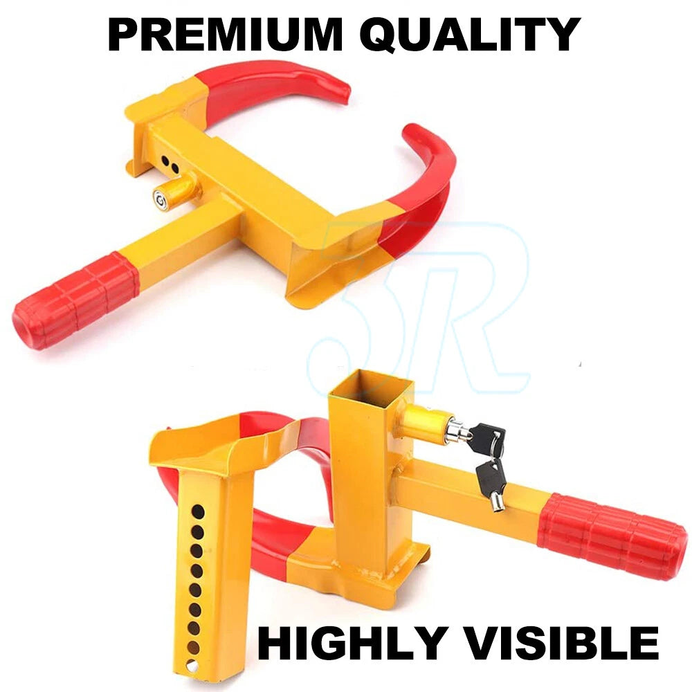 Wheel Lock Clamp Heavy Duty Anti-theft For Vehicle Car Trailer Clamp with 2 Keys - view 2
