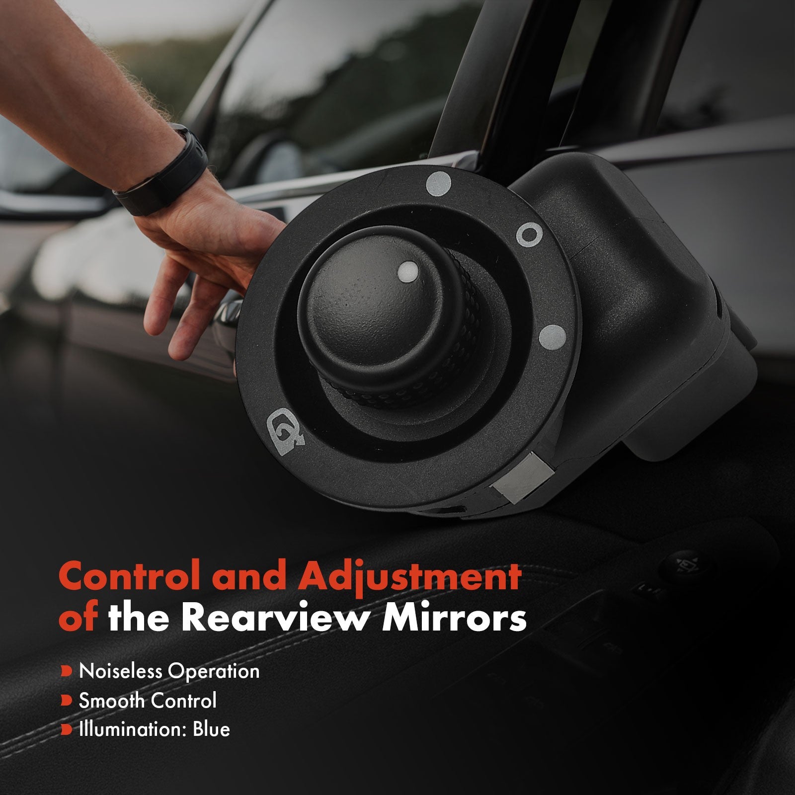 Power Mirror Control Switch for Renault Scenic Megane 2 Clio3 Laguna2 2002-2017 - image 3