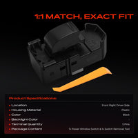Front Right Window Switch without Bezel for Toyota LandCruiser Prado J90 J100 96-07 - image 1