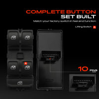 Front Right Window Switch without Bezel for VW Golf Mk7 and Passat B8 – view 2
