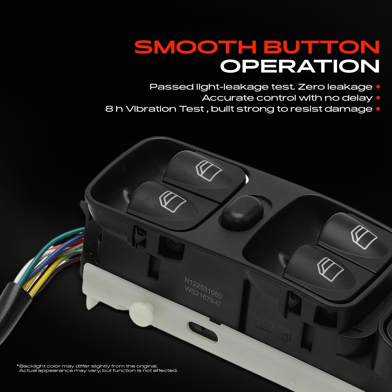 Front Right Window Switch without Bezel for Mercedes-Benz W203 C180 C200 C220 C230 – view 3