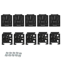 5x 12V 80A 5-Pin Automotive Relays With Wiring Harness Sockets & Brackets - image 2