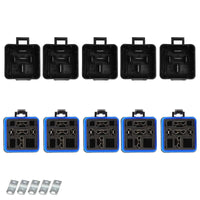 5x 12V 80A 5-Pin Automotive Relays With Waterproof Harness Sockets - image 1