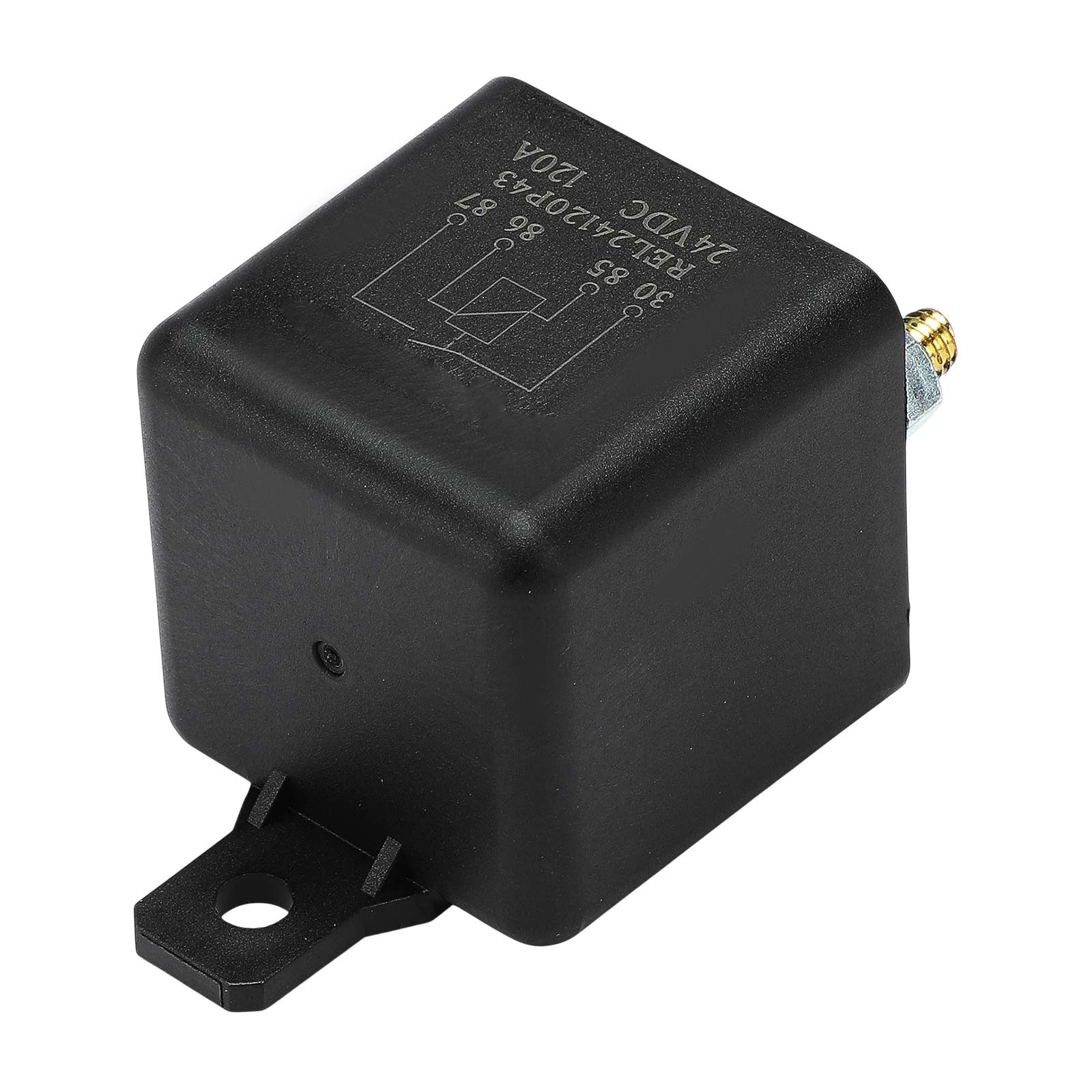 24V 120A 4-Pin Automotive Relay With Plastic Bracket for Cars, Trucks & Motorcycles - image 5