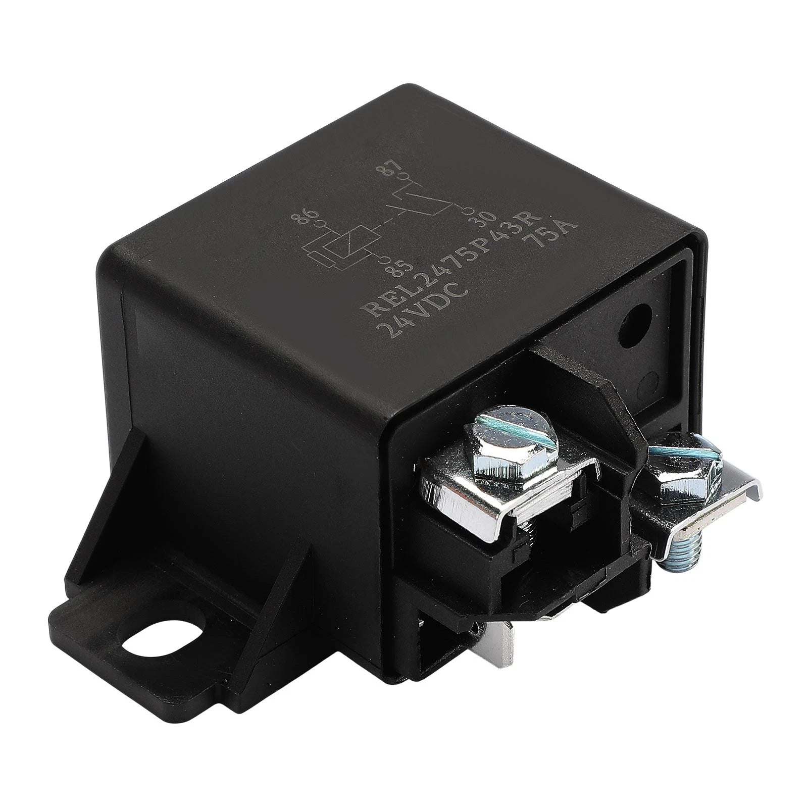24V 75A 4-Pin Automotive Relay With Plastic Bracket for Cars & Trucks - image 1