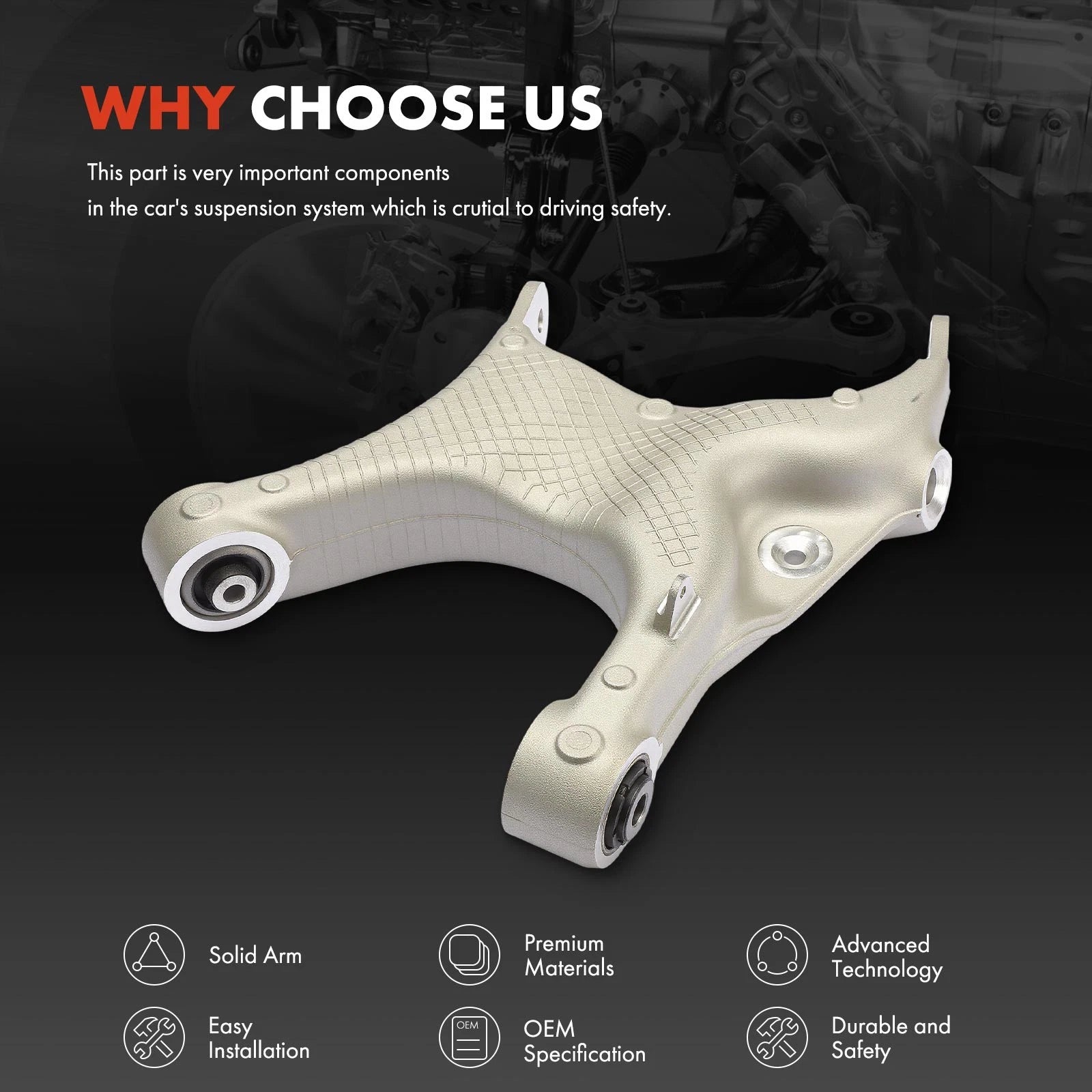 Rear Right Control Arm for BMW F15 F85 F16 F86 E70 E71 X5 X6 2006-2019 AWD SUV - image 3