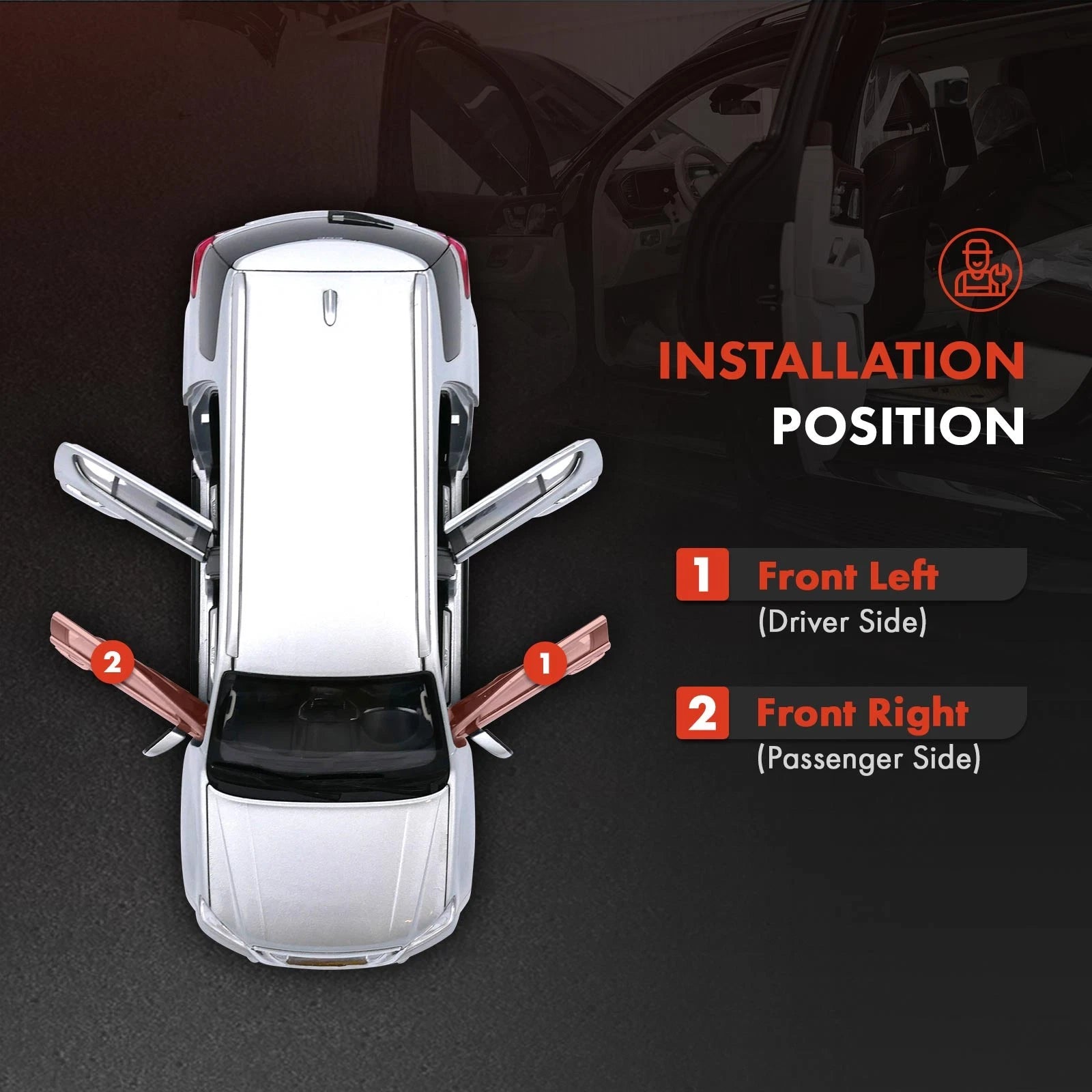 2x Front Left & Right Door Check Strap for Toyota LandCruiser Prado J90 1996-2002 - image 5
