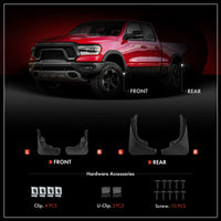4x Front & Rear Splash Guards Mud Flaps for Mercedes Benz EQE V295 23-24 Sedan - image 1