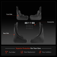4x Front & Rear Splash Guards Mud Flaps for Mercedes Benz EQE V295 23-24 Sedan - image 2