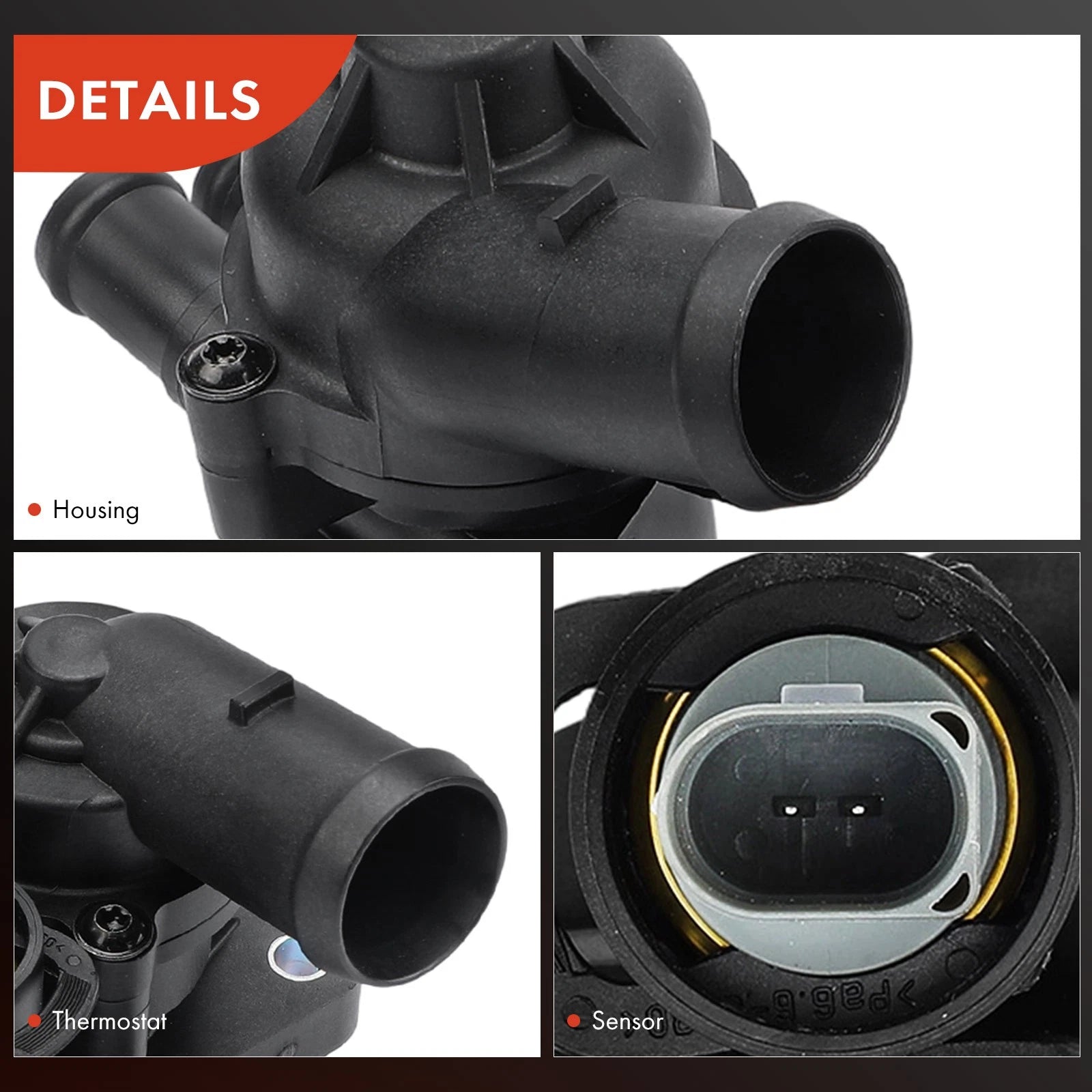 Thermostat Housing Assembly for VW Golf MKVI Jetta Tiguan Audi A1 Skoda Fabia - image 5
