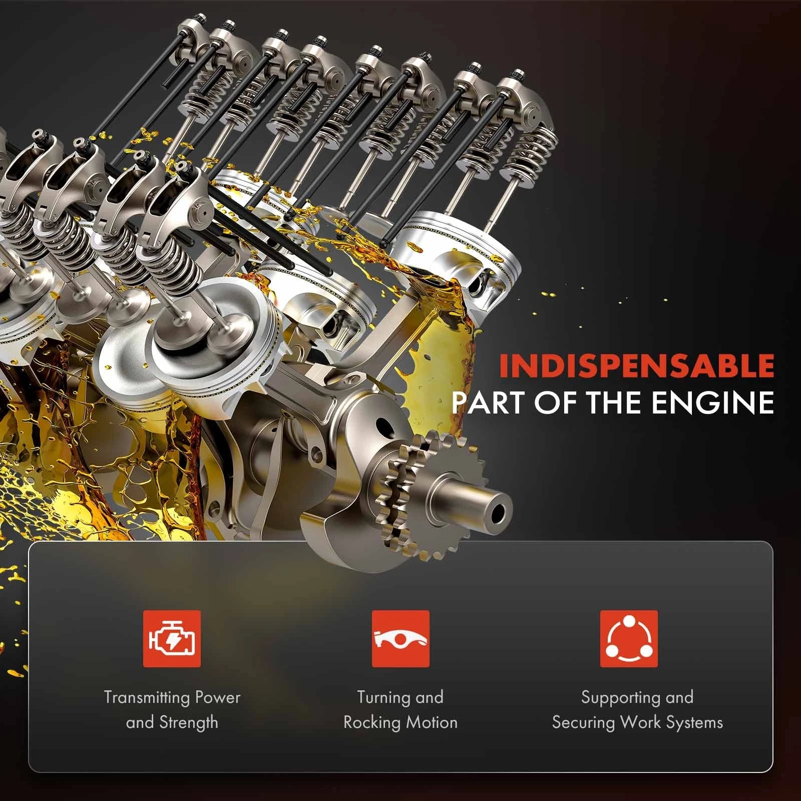Aluminium Roller Rocker Arm Set 1.65 Ratio 7/16" For Holden 253 304 308 2024 V8 - image 1