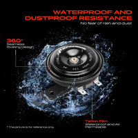 2x Disc Horns With 2 Connectors for Toyota Camry RAV4 Subaru Impreza Liberty Lexus - image 5