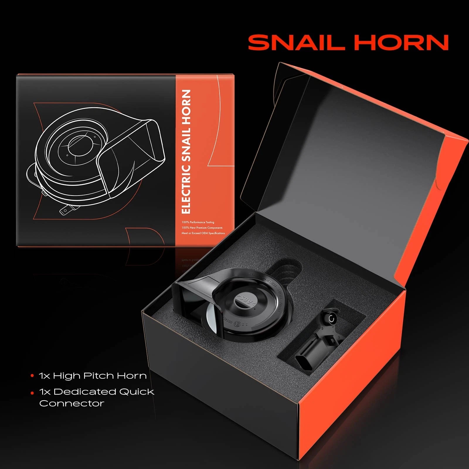 Snail Horn for Hyundai Accent RB Elantra AD i30 FD Kia Sorento Sportage 1996-On - image 1