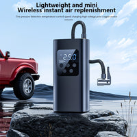Portable Digital Display Smart Tire Inflator with LED Light for Cars Bikes