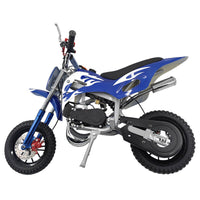 Upgrade Blue Mini Motor Kids Dirt Bike Pocket Motorcycle Monkey ATV Toys 49CC 2 Stroke With 2 Wheels - image 3