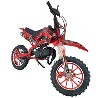 Red Mini Motor Dirt Bike Kids Pocket 2 Stroke Motorbike ATV Twin Exhaust Tip Toys 49cc 2025 - image 4