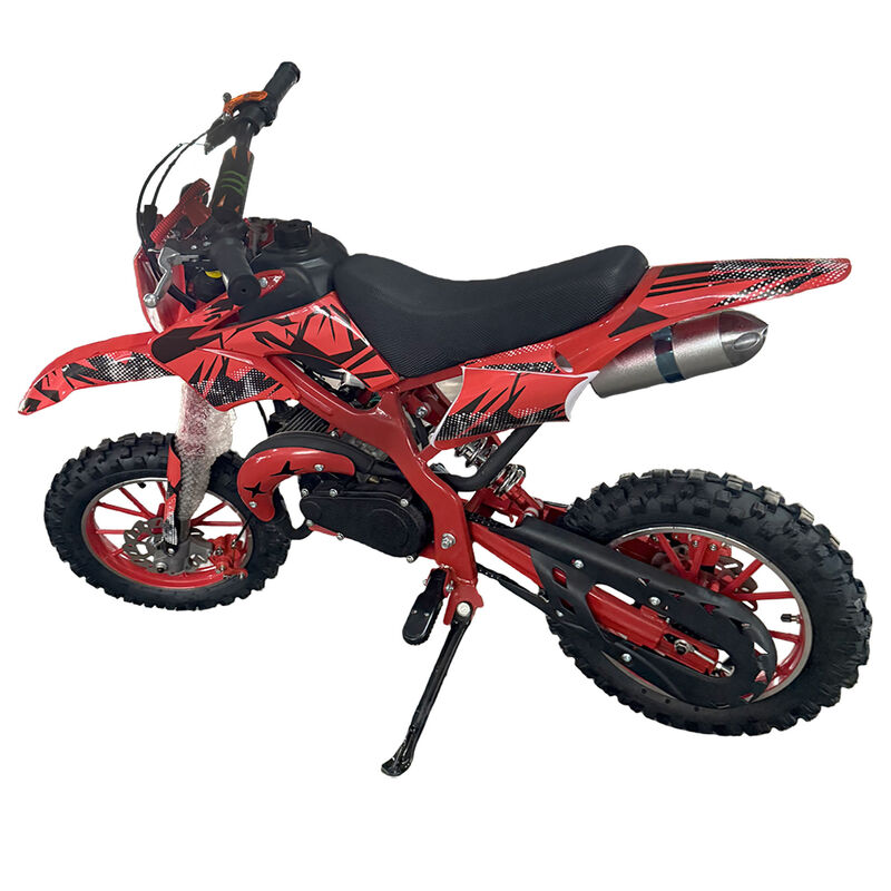 Red Mini Motor Dirt Bike Kids Pocket 2 Stroke Motorbike ATV Twin Exhaust Tip Toys 49cc 2025 - image 5