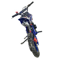 Blue Mini Motor Dirt Bike Kids Pocket 2 Stroke Motorbike ATV Twin Exhaust Tip Toys 49cc 2025 - image 6