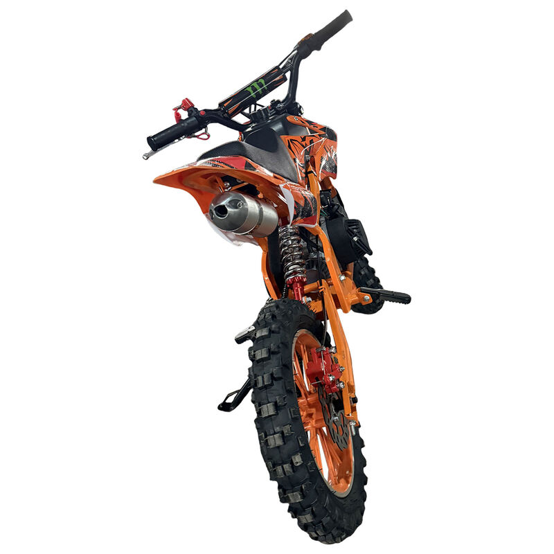 Orange Mini Motor Dirt Bike Kids Pocket 2 Stroke Motorbike ATV Twin Exhaust Tip Toys 49cc 2025 - image 6