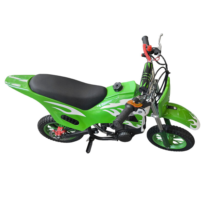 Green Mini Motor Dirt Bike Kids Pocket 2 Stroke Motorbike ATV Twin Exhaust Tip Toys 49cc With 2 Wheels - image 3