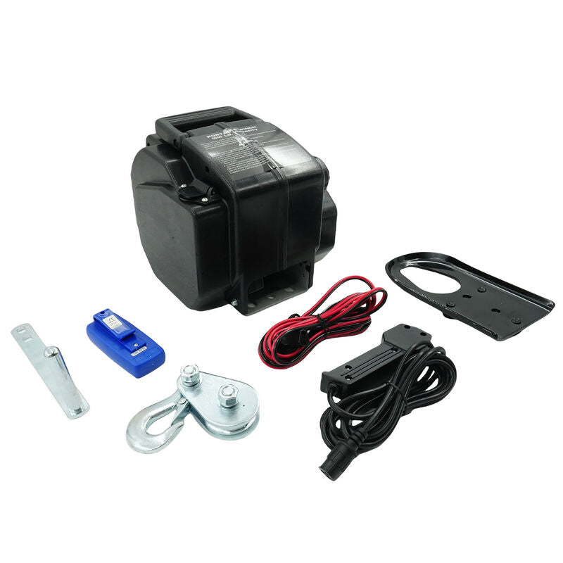 5000LB Electric Boat Winch Portable Detachable Steel Cable 12V ATV 4WD - image 2