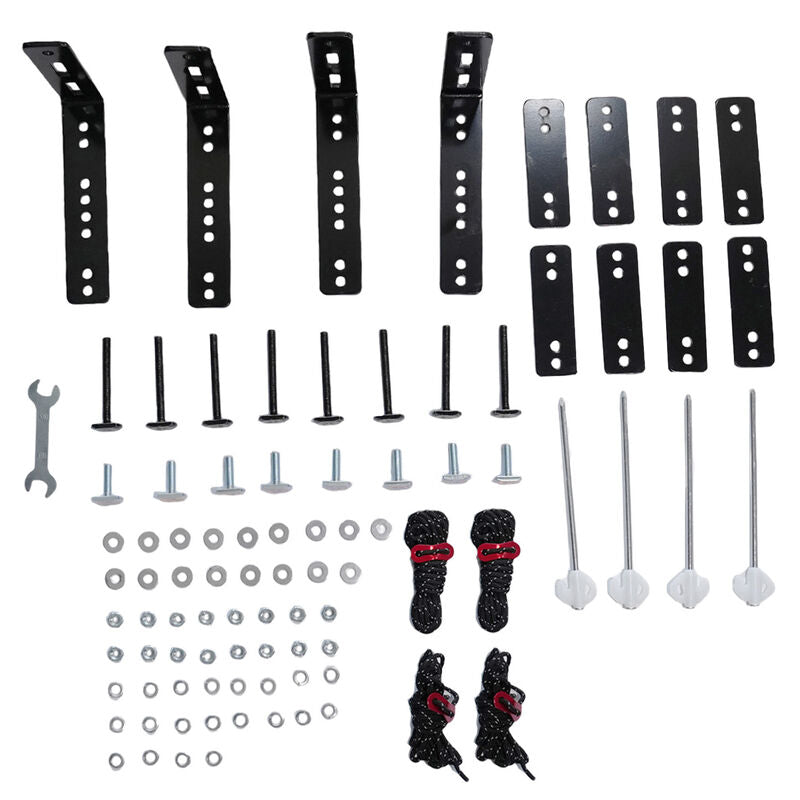 270 Degree Free-Standing Awning & "L" Bracket 600D Double-Ripstop With LED Light Right Side - image 3