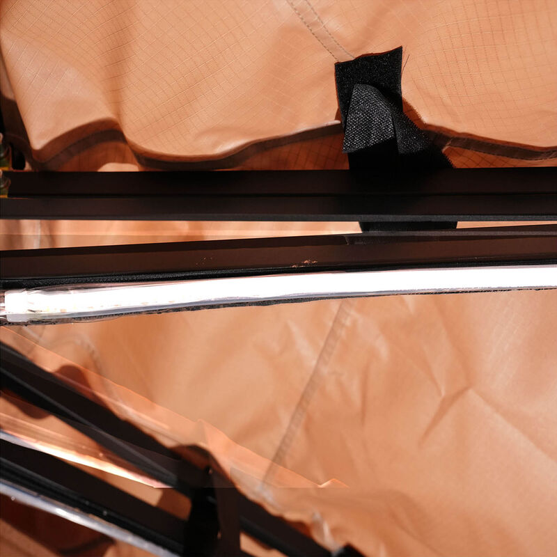 270 Degree Free-Standing Awning & "L" Bracket 600D Double-Ripstop With LED Light Right Side - image 10