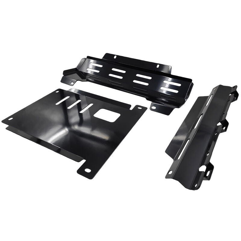 Black Bash Plates Fit For Mazda BT50 For Isuzu D-Max TFS TFR Sump Guard Underbody Protect 2020-ON - image 3