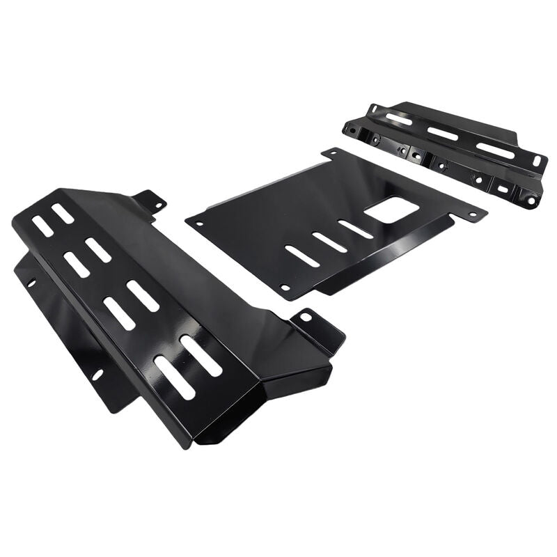 Black Bash Plates Fit For Mazda BT50 For Isuzu D-Max TFS TFR Sump Guard Underbody Protect 2020-ON - image 4