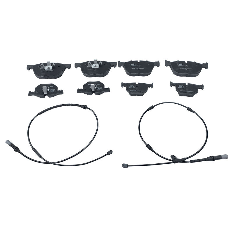 8Pcs Front & Rear Brake Pads With Wear Sensor Fit For BMW X5 E70 F15 F85 X6 E71 F16 F86 34114074370 - image 1