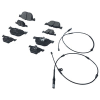 8Pcs Front & Rear Brake Pads With Wear Sensor Fit For BMW X5 E70 F15 F85 X6 E71 F16 F86 34114074370 - image 2
