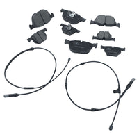 8Pcs Front & Rear Brake Pads With Wear Sensor Fit For BMW X5 E70 F15 F85 X6 E71 F16 F86 34114074370 - image 3