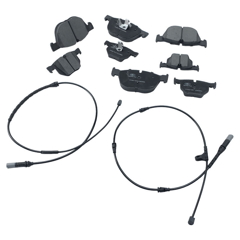 8Pcs Front & Rear Brake Pads With Wear Sensor Fit For BMW X5 E70 F15 F85 X6 E71 F16 F86 34114074370 - image 3
