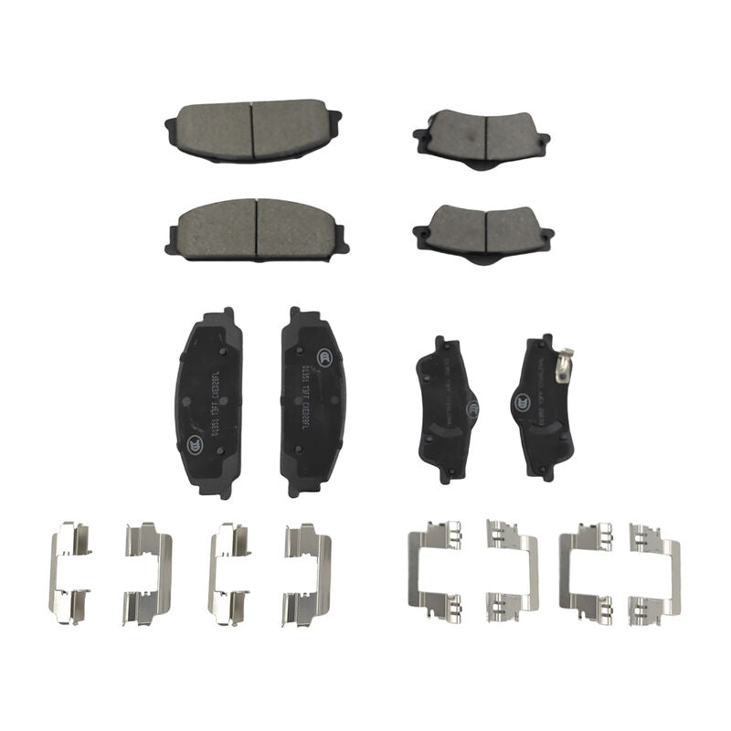 8 Pcs x Front & Rear Brake Pad With Clips Fit For Holden Calais Caprice Commodore VE Statesman WM - image 2