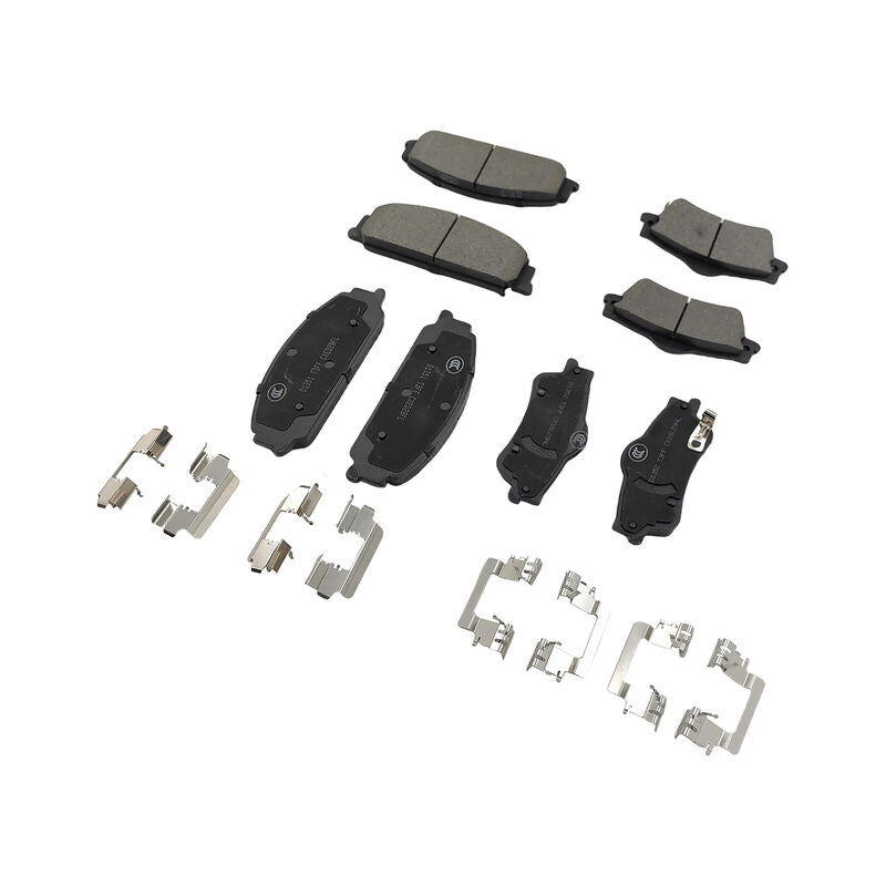 8 Pcs x Front & Rear Brake Pad With Clips Fit For Holden Calais Caprice Commodore VE Statesman WM - image 3