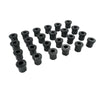 24 Pcs Front & Rear Rubber Shackle Bushes Fit For Toyota Landcruiser FJ75 HJ75 FZJ75 HZJ75 4X4 1984-1999