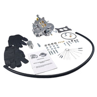 2 Barrels Carburetor 500 CFM 2BBL Manual Choke Fit For Holley FR-4412S - image 2