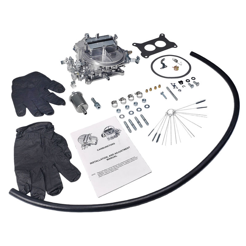 2 Barrels Carburetor 500 CFM 2BBL Manual Choke Fit For Holley FR-4412S - image 14