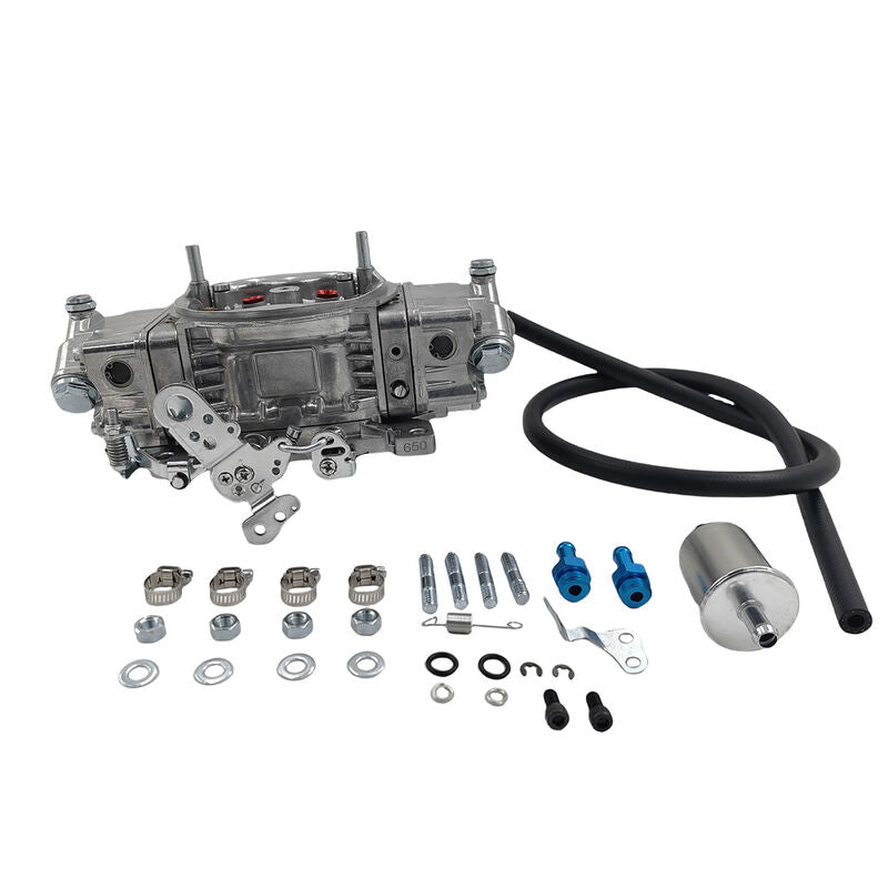 Carburetor For 4 Barrel Double Pumper Race 650 CFM Metal BR-67199 - image 3
