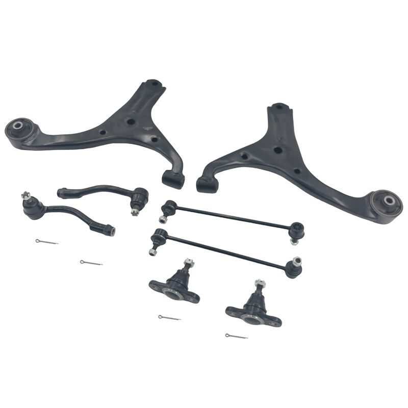 8Pcs Lower Ball Joint Control Arm Sway Bar Link Tie Rod End Kit Fit For Kia Rio JB Sedan & Hatch 08/2005-04/2011 - image 2