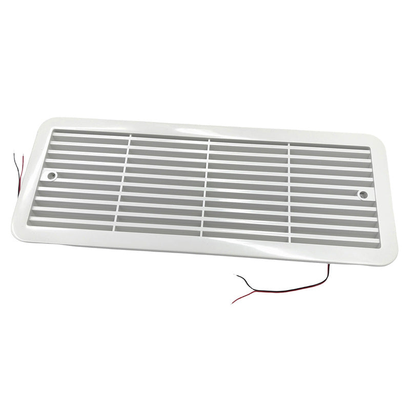 12V Fridge Vent With Fan RV Trailer Caravan Side Air Outlet Ventilation Exhaust Fan - image 1