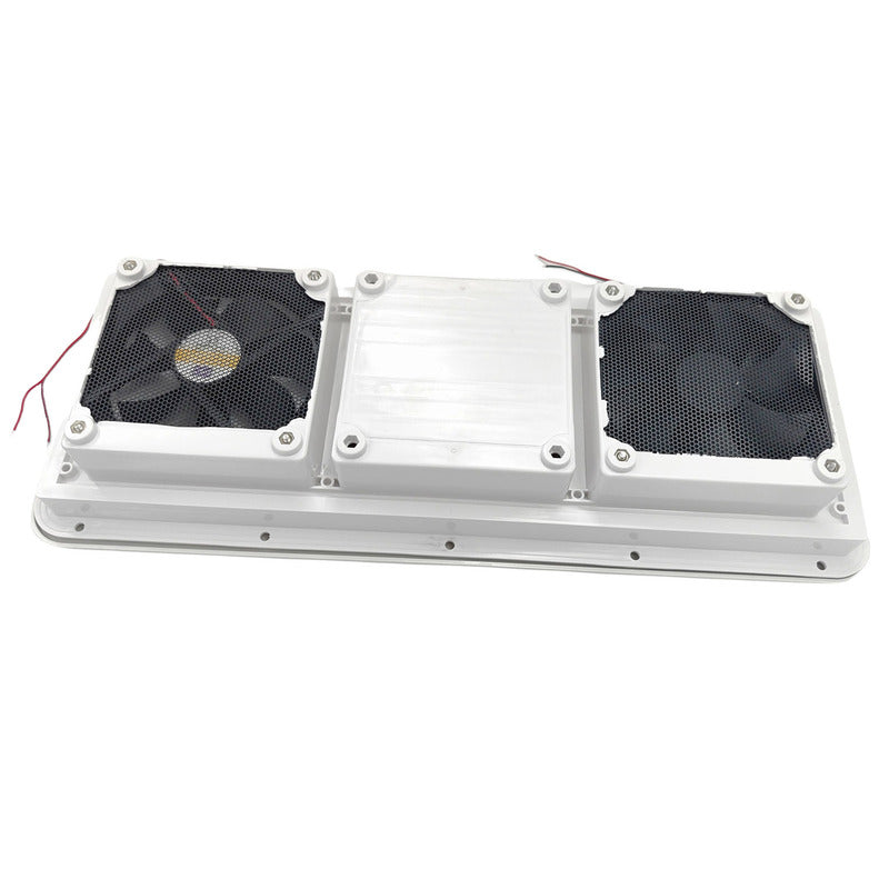 12V Fridge Vent With Fan RV Trailer Caravan Side Air Outlet Ventilation Exhaust Fan - image 5
