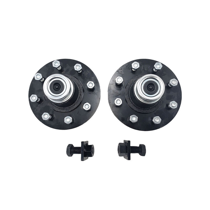 8 x 6.5 Lug 8000LB Superior Shipping Container Wheels Bolt-on Spindle Kit - image 2