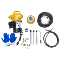 Drain Cleaner Machine Snake Electric 500W Plumbing Sewerage Pipe 20m Cable - image 1