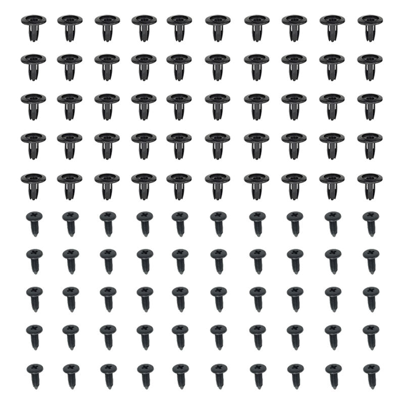 190Pcs Car Body Trim Clips Retainer Rivets Screw Panel Push Fastener Bumper - image 2