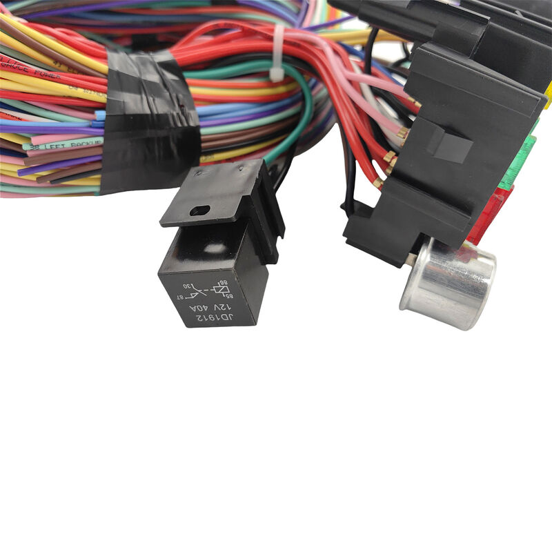 21 Circuit Wiring Harness Kit Extra Long Wires With 17 Fuses & Panel - image 7